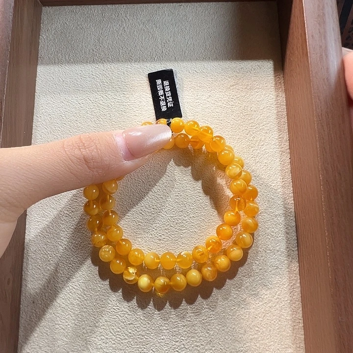 蜜蜡未镶嵌手串7mm蜜蜡手串