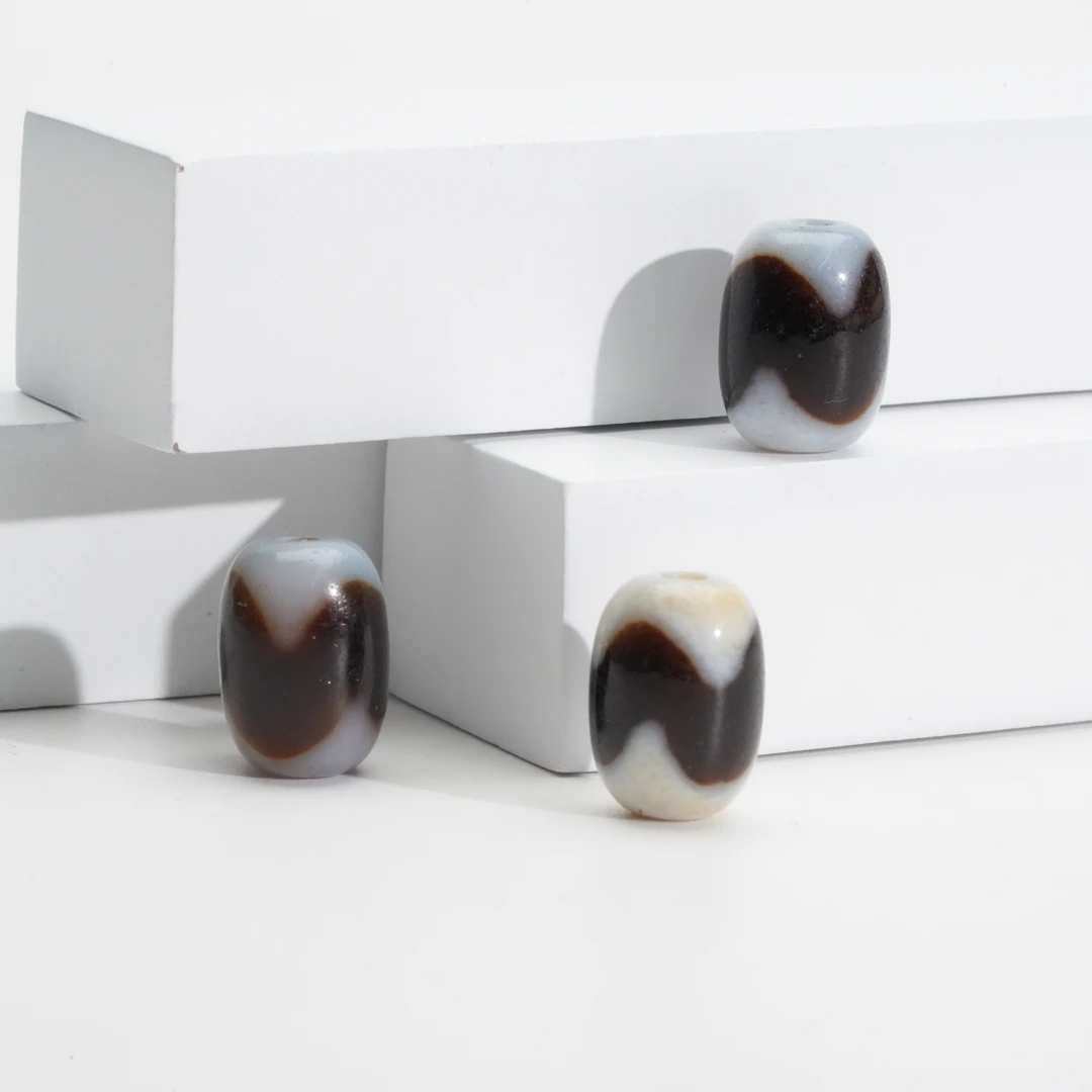 【小北珠宝】天珠单珠尺寸约9*13mm【多样性发一件】17-BL03X639