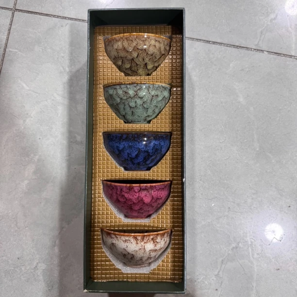 【店铺热销】窑变五行杯主人杯单个大号陶瓷茶杯大师级网红爆款建盏