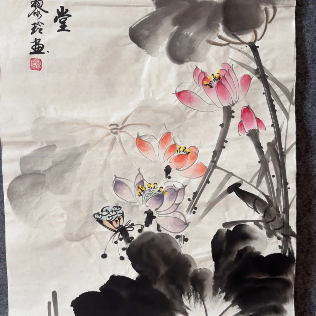 国画黎玲画家作品山水花鸟精品