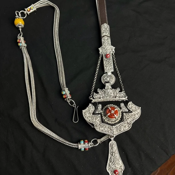 藏式女生男生钱包链子两件套