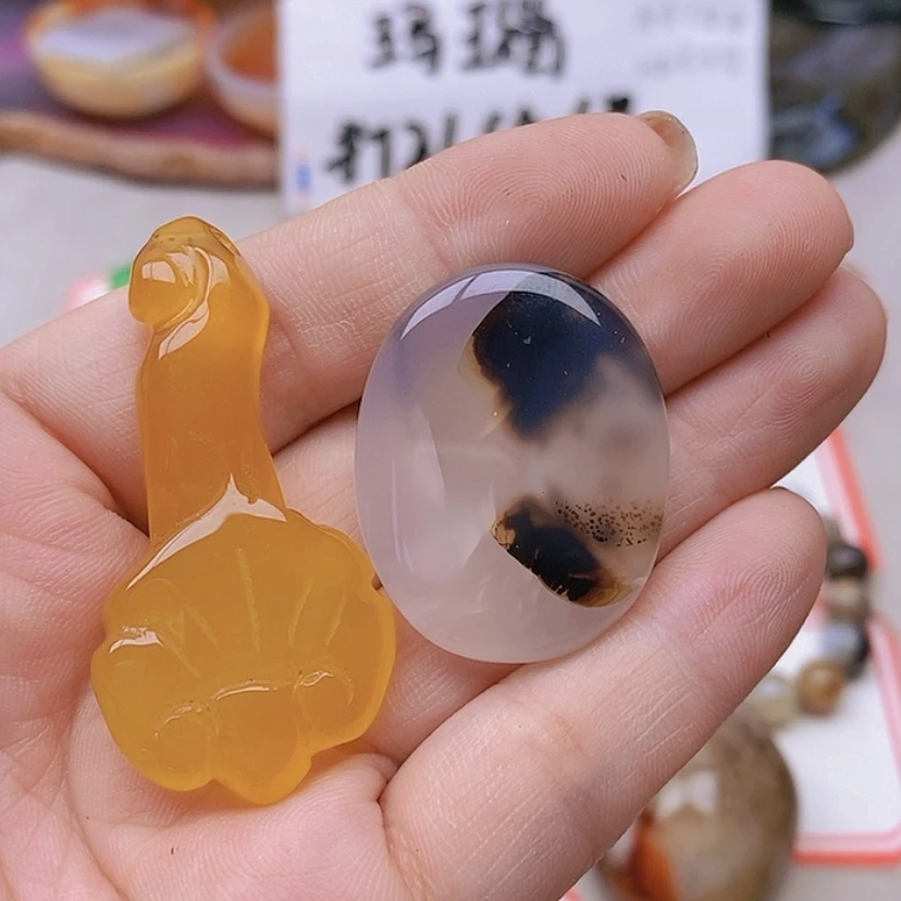 【闪购商品】玛瑙/玉髓未镶嵌珠宝半成品七*