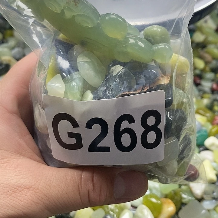岫玉鱼缸石未镶嵌