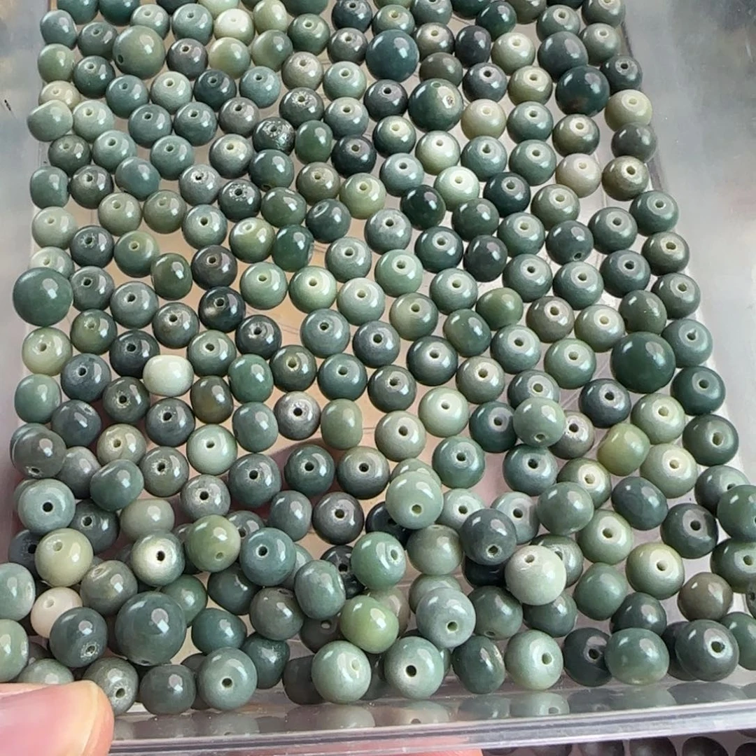 菩提根/象牙果手串微瑕卡10绿苹果300颗