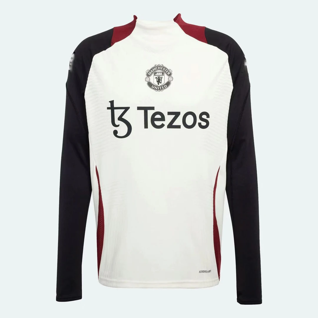 Manchester 曼联球员版足球训练运动修身套头