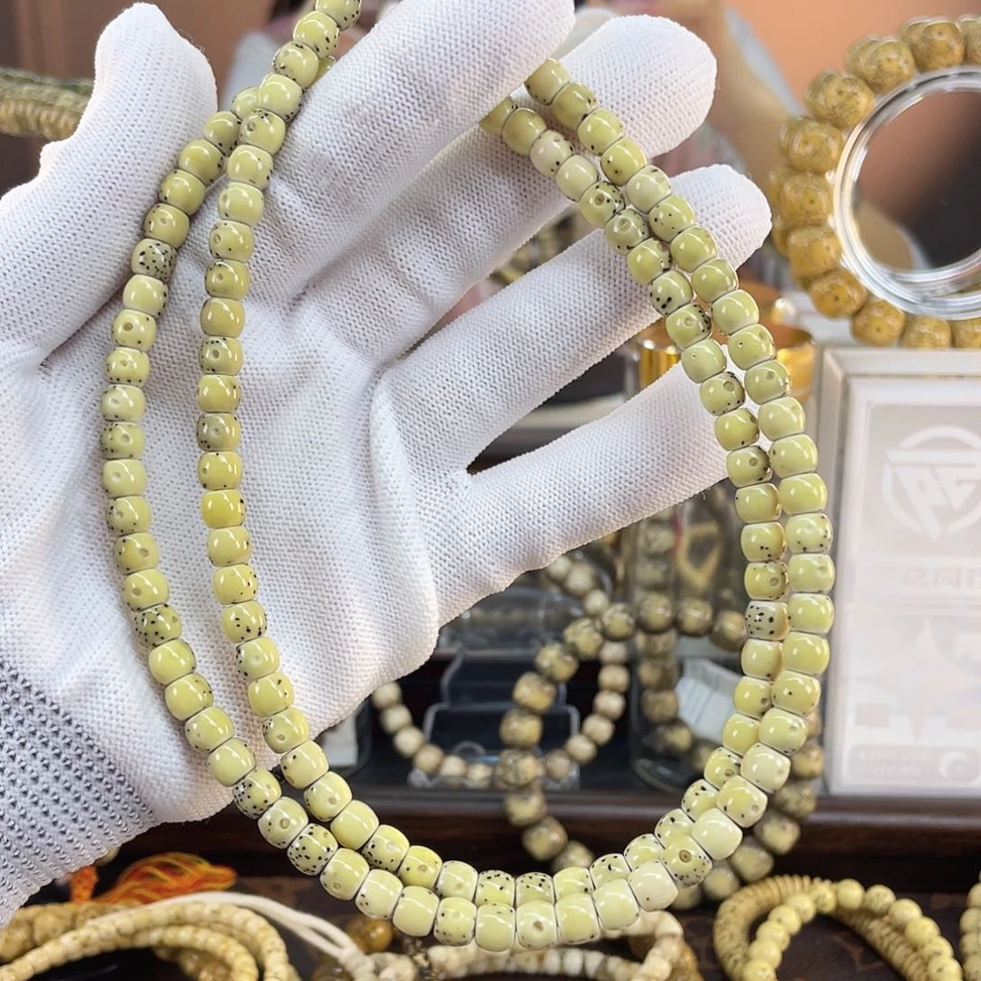 吊坠星月菩提半壁花鼓108