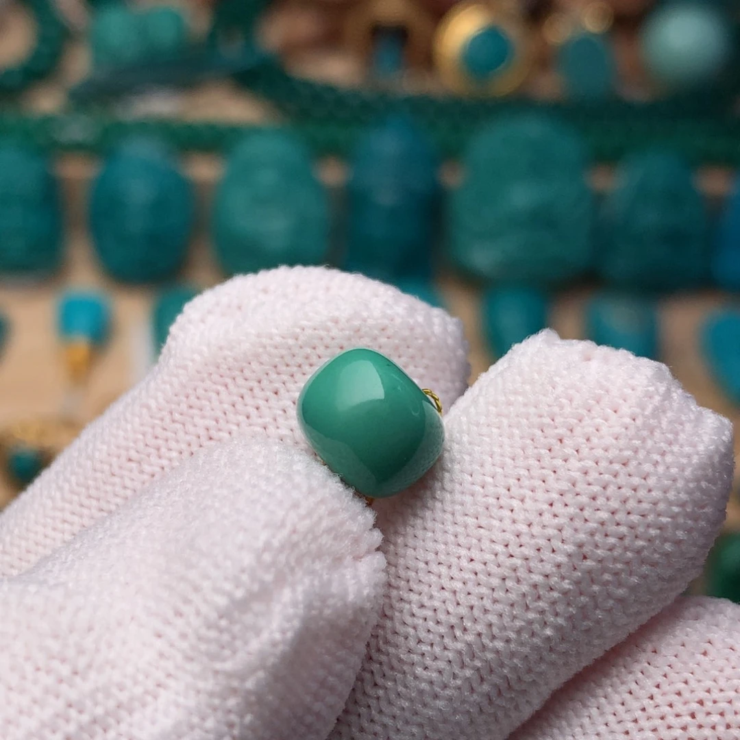 未镶嵌绿松石珠宝奇石9m m