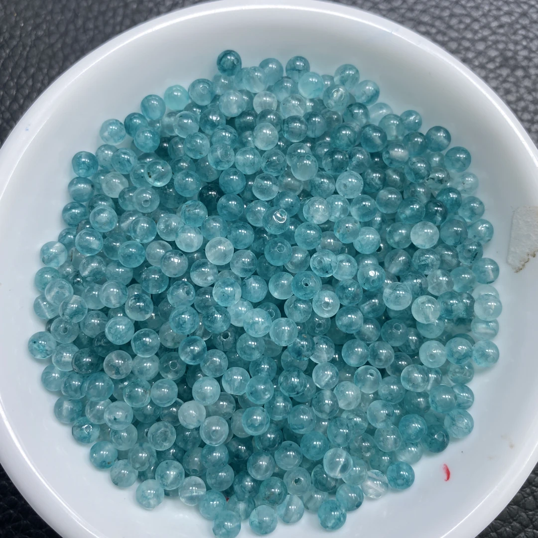 鸿福珠宝～ A1789  帕蓝碧玺4mm120个9.9元