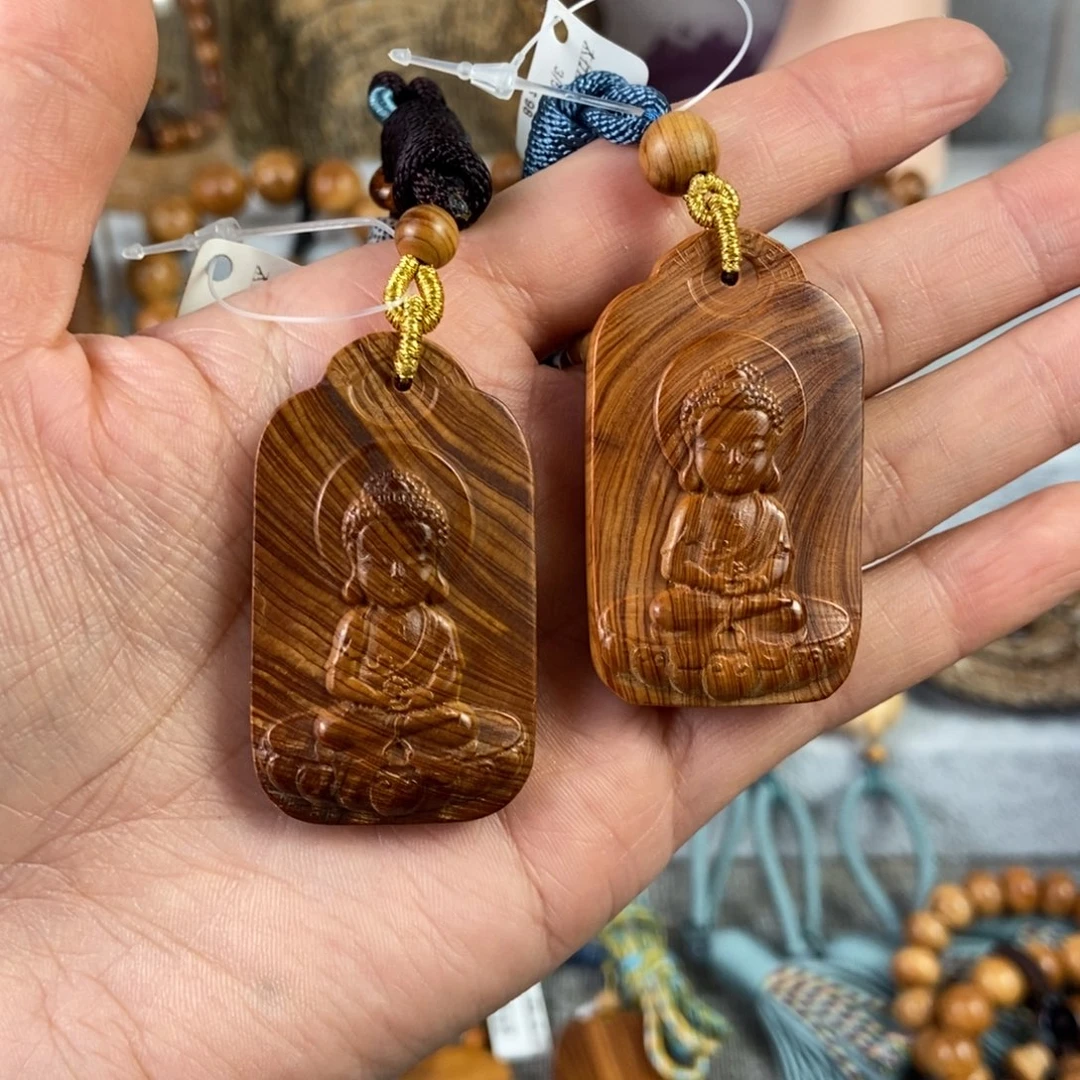 柏木（崖柏）手串/手链北太行高崖骨料宝宝佛（羊/猴）3/5