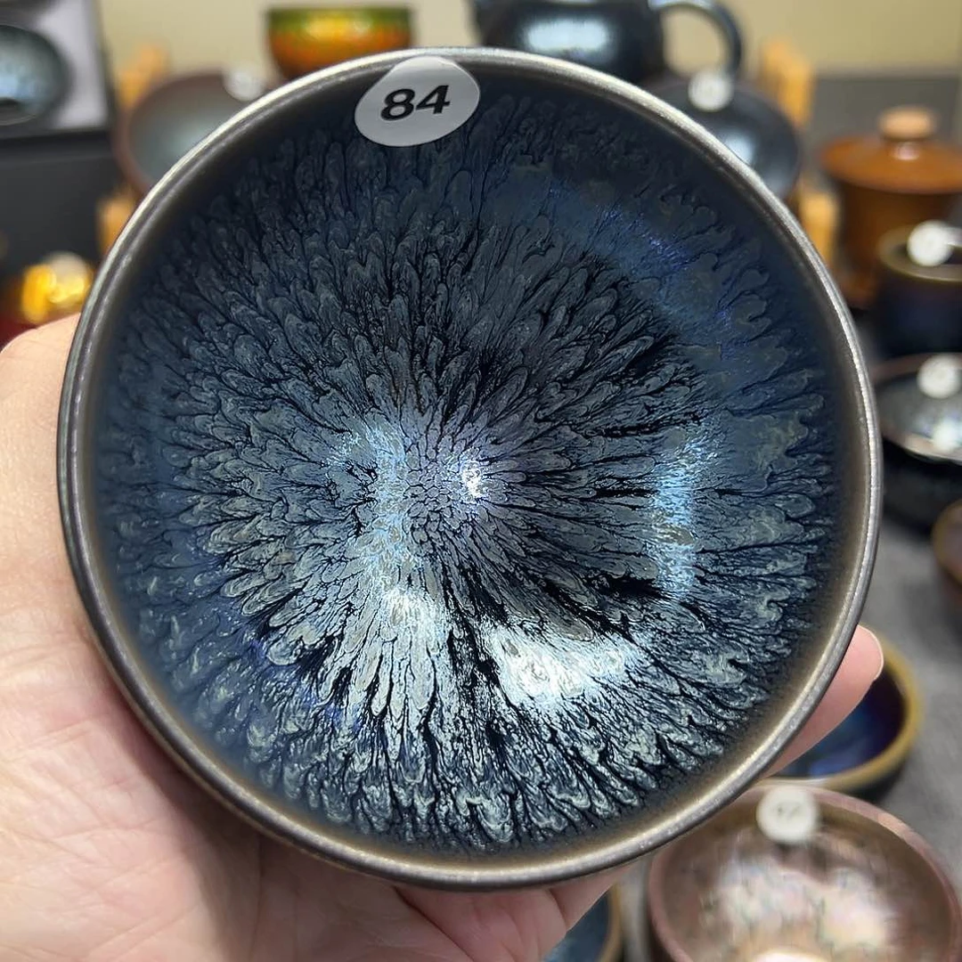 茶盏百花波体手工杯