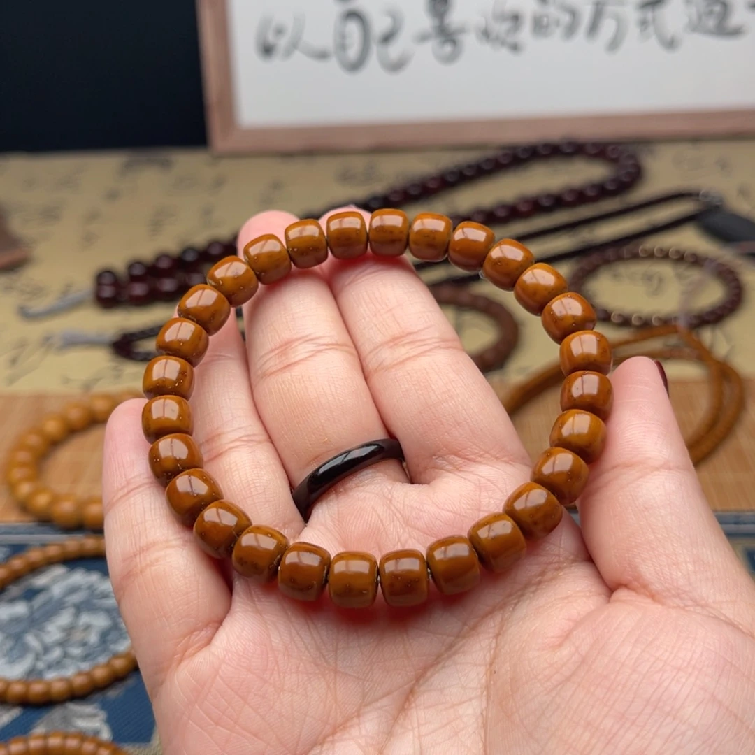 紫金鼠手串如***果实心老型8➕