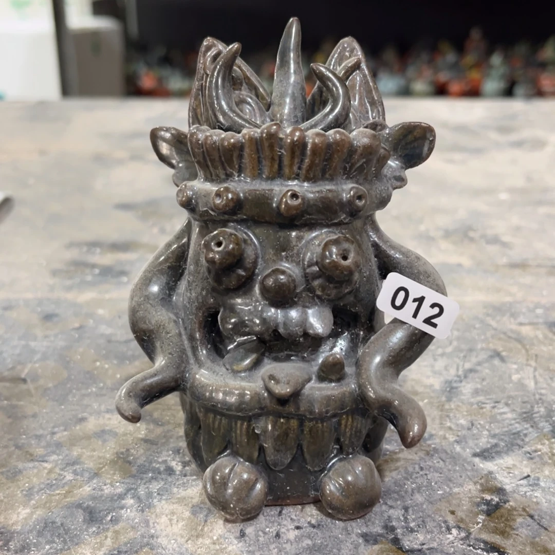 摆件纯手工抽象陶瓷摆件微瑕012