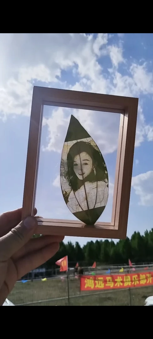 叶雕私人订制树叶画小礼物520礼物生日礼物一片树叶永久保存