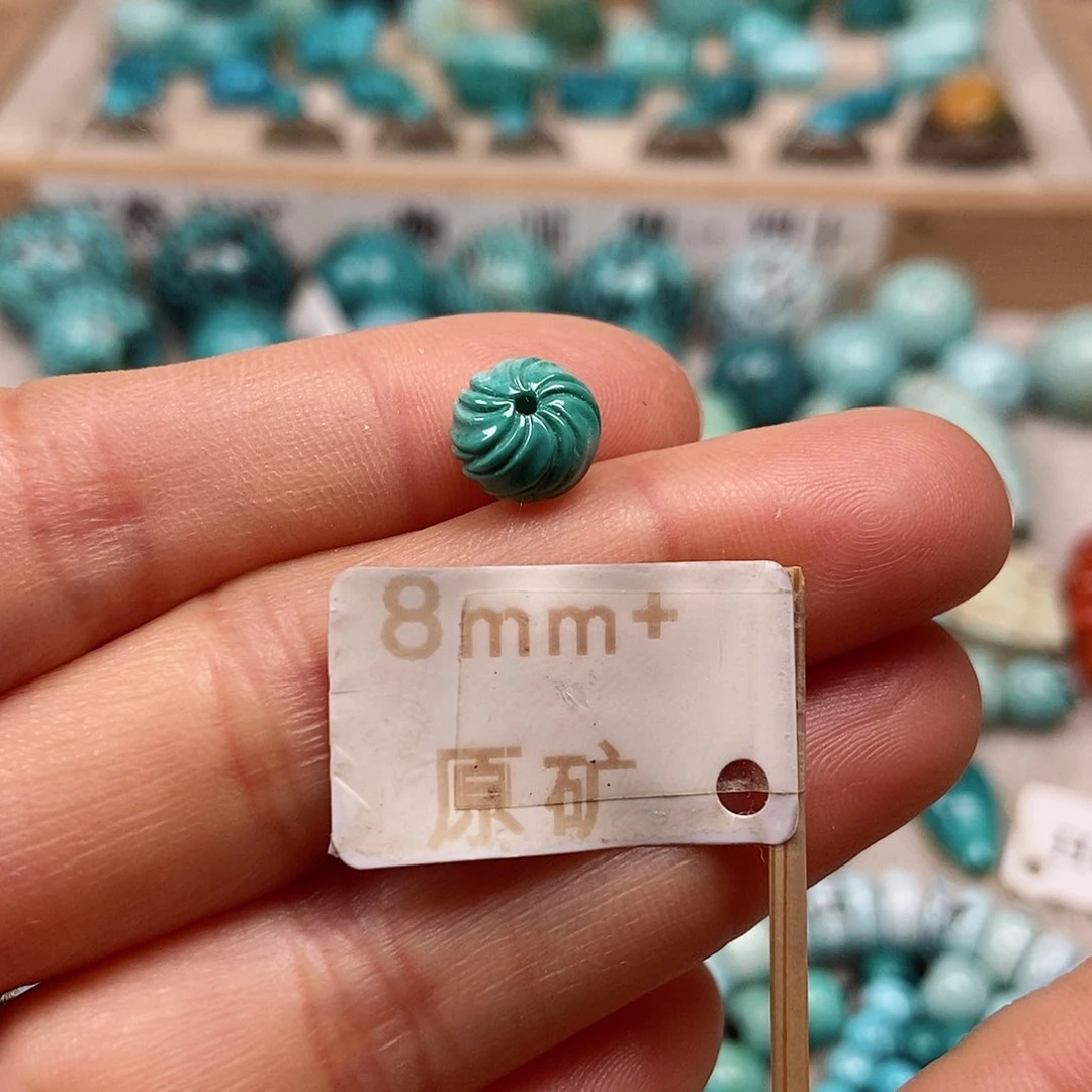未镶嵌绿松石珠宝半成品