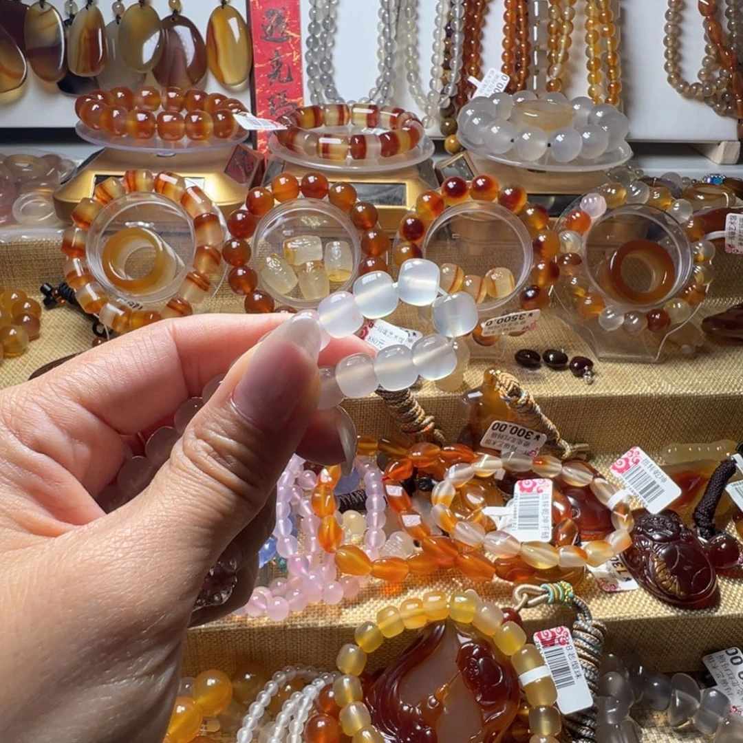 努***梦玛瑙/玉髓合金颈饰6