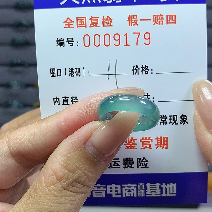 翡翠戒指未镶嵌    9179