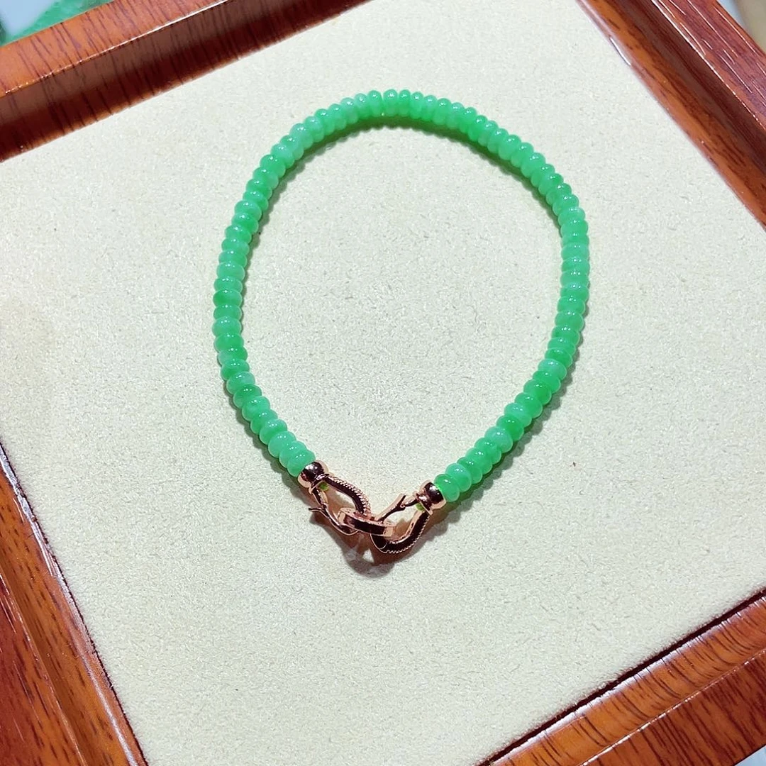 未镶嵌手链翡翠天然缅甸翡翠A货卡4