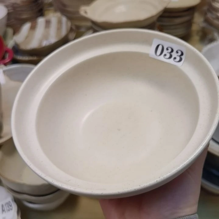 瓷片微瑕粗陶面碗两个一组