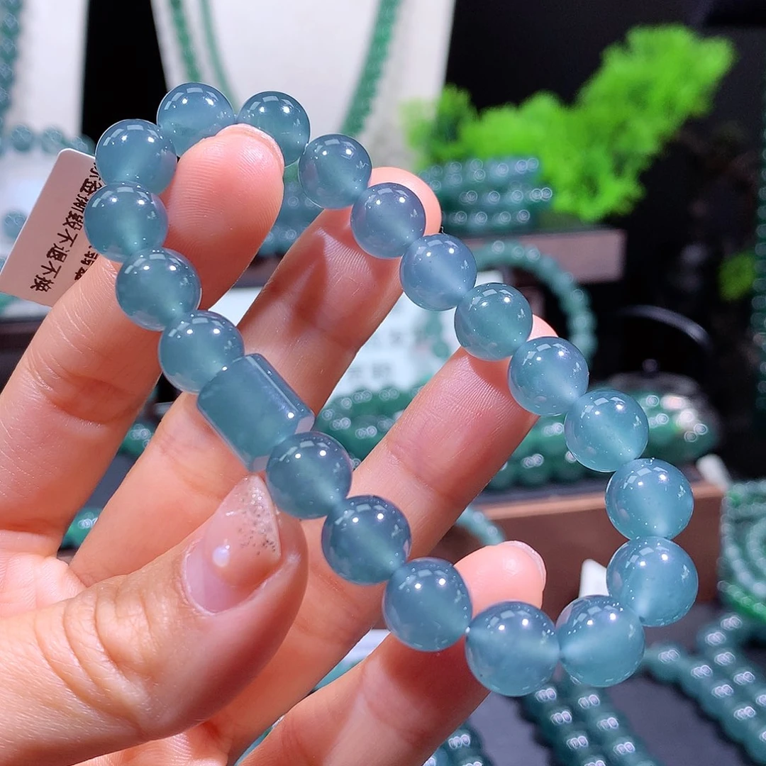 翡翠未镶嵌手链天然a货翡翠手串10mm