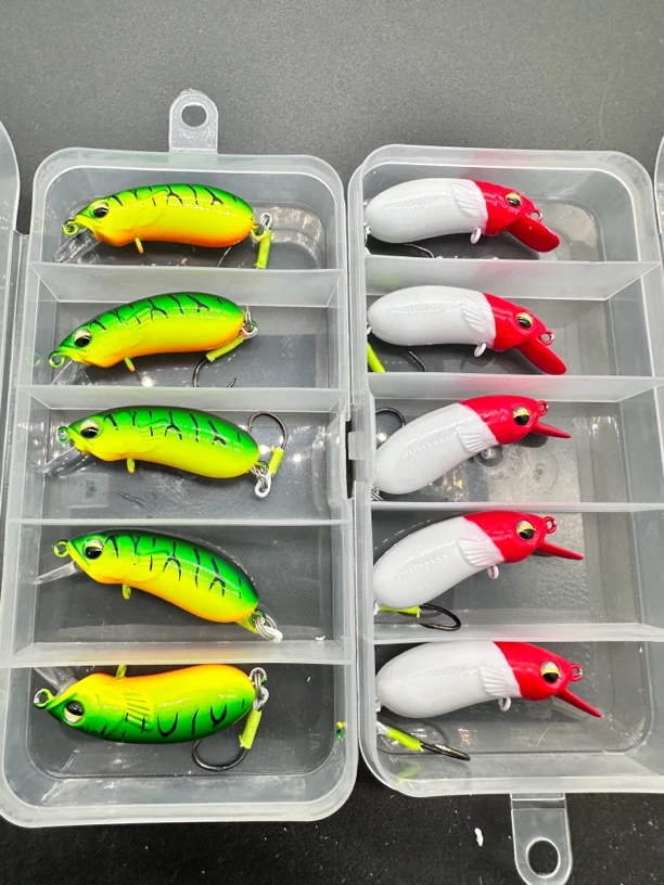 一盒5支装35～40摇滚小胖米诺路亚饵