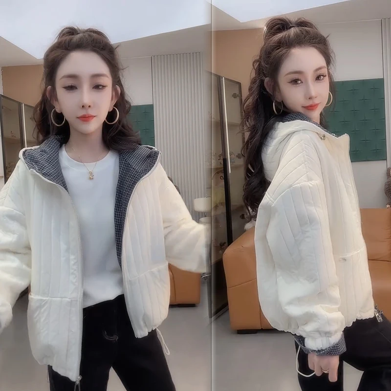 2025秋季新款时尚显瘦气质网红高档洋气女高级百搭宽松大码棉外套