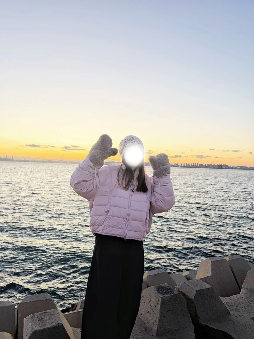 HER家立领泡芙排骨羽绒服女25新款加厚保暖90白鸭绒外套赠手套