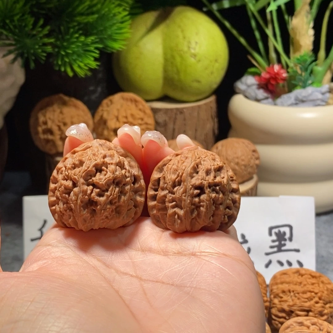 核桃把件全品35三角白