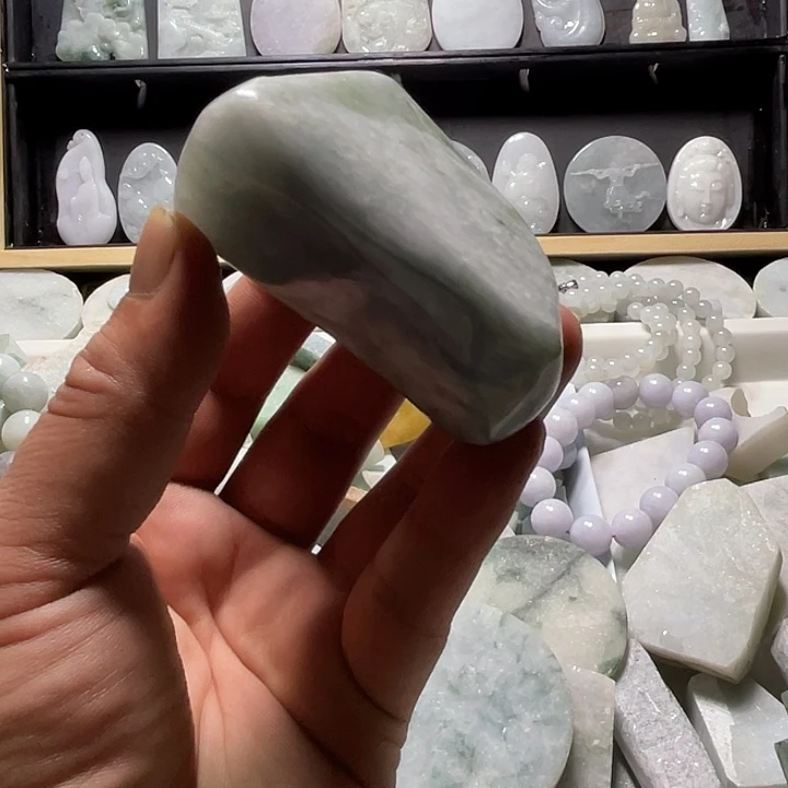 翡翠未镶嵌吊坠(不含链)翡翠手把件料