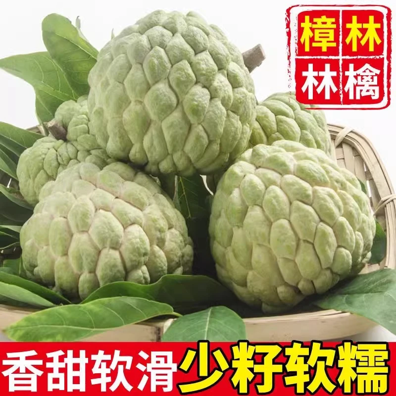 顺丰包邮新鲜水果软滑林檎番荔枝鲜果1~4斤未熟不能放冰箱