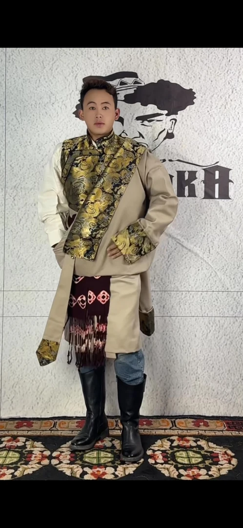 男男装薄款适中款时尚休闲服装戏服纯色常规款做旧唐装民族服