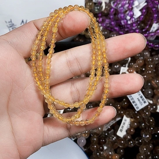 发晶手链未镶嵌金发晶小米数