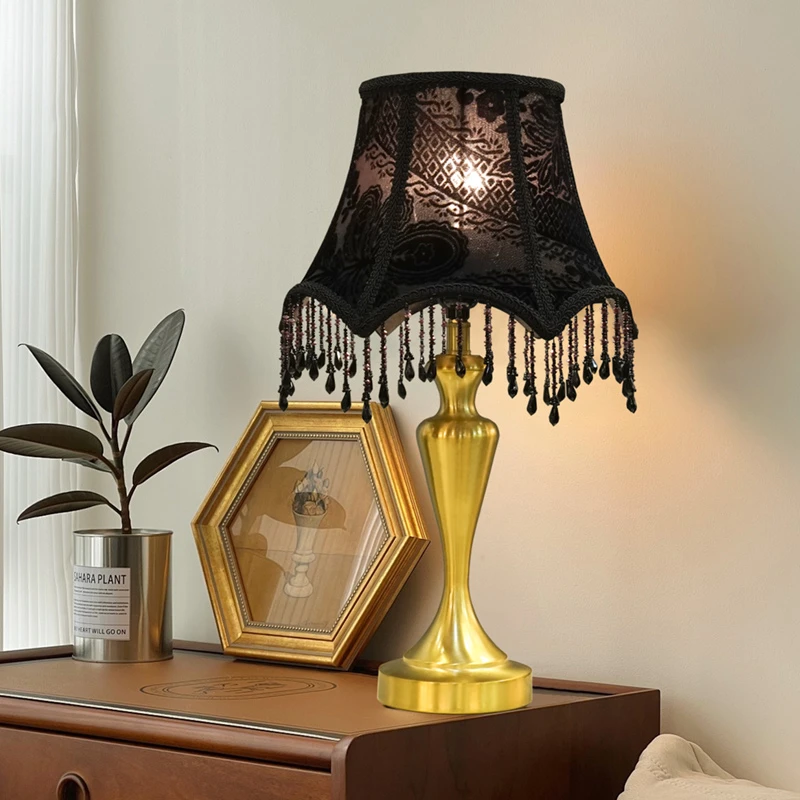 【法式流苏台灯】优雅暖光客厅床头灯落地灯夜灯遥控触摸书房