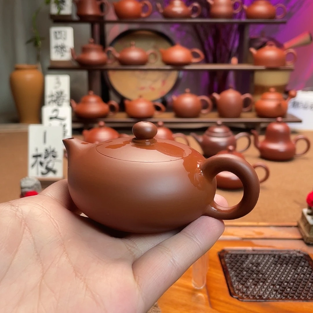 紫砂茶壶-*-凤雏90cc手拉