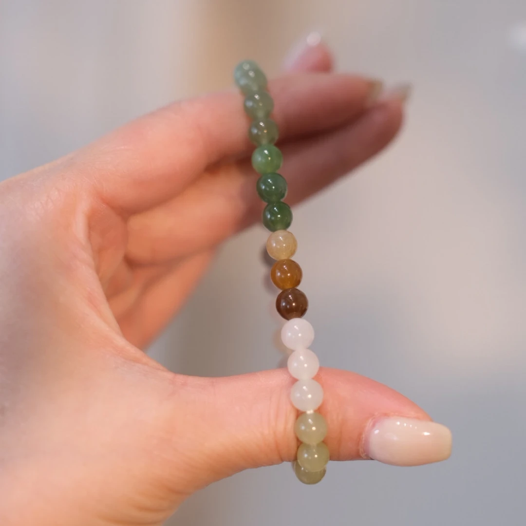 天然和田玉多宝圆珠手串 福利款