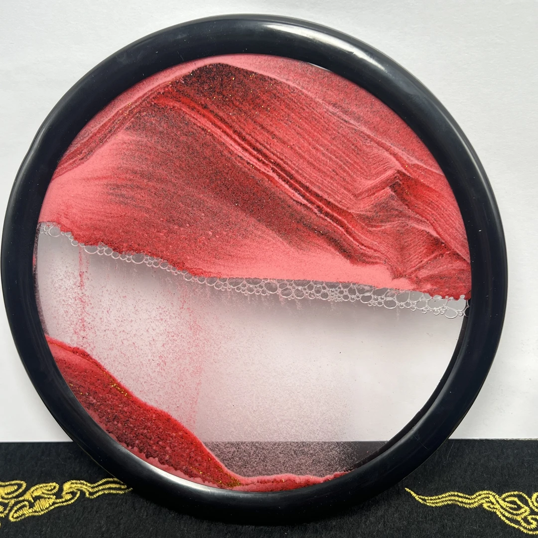 天然辰砂天然辰砂放着美观玩着消遣/意境朱砂流沙画