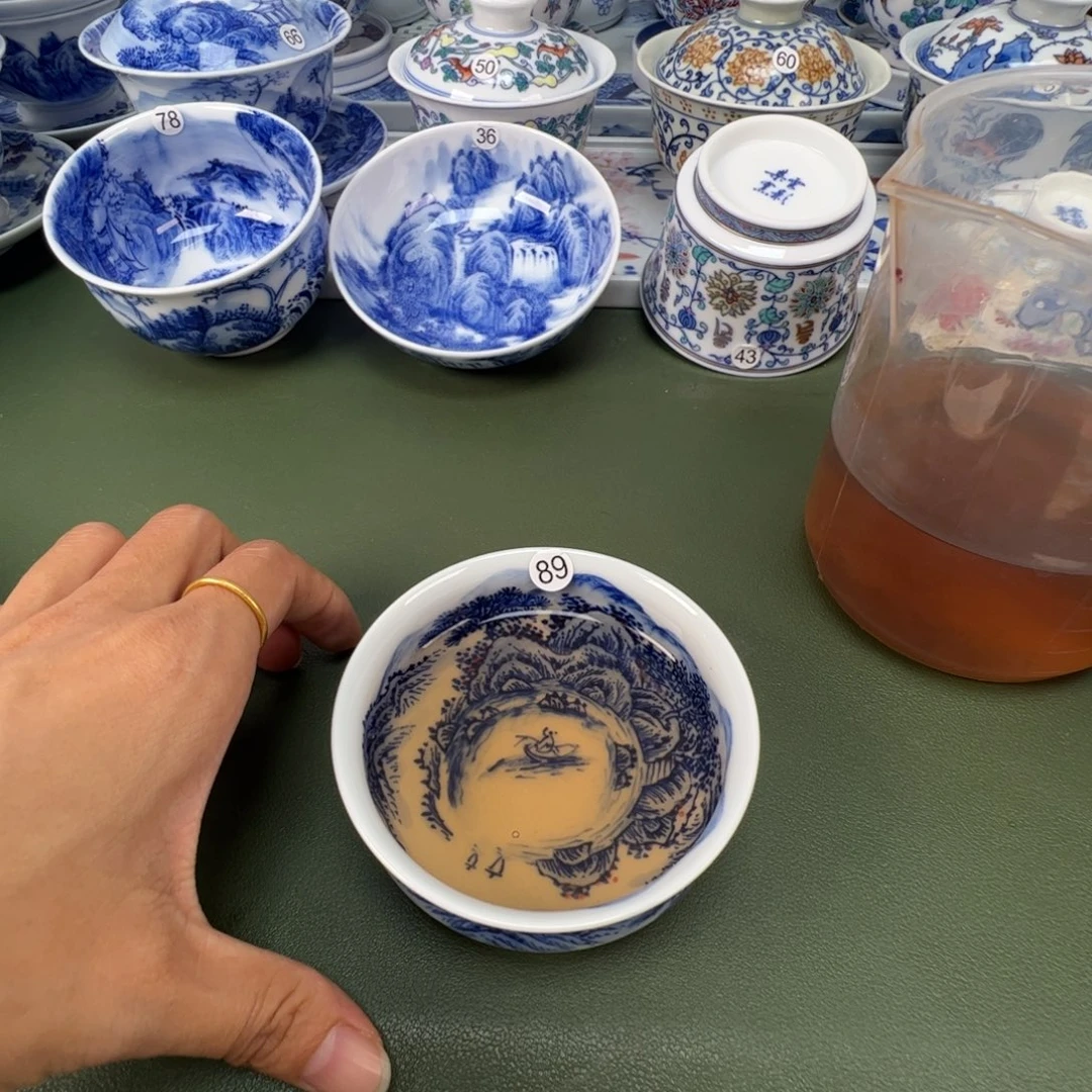 景德镇纯手工纯手绘茶具木木89