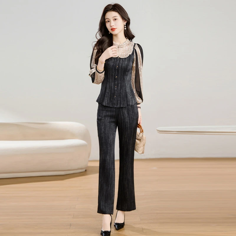 小香风时尚套装2025新款女秋今年流行爆款高级感一整套穿搭两件套