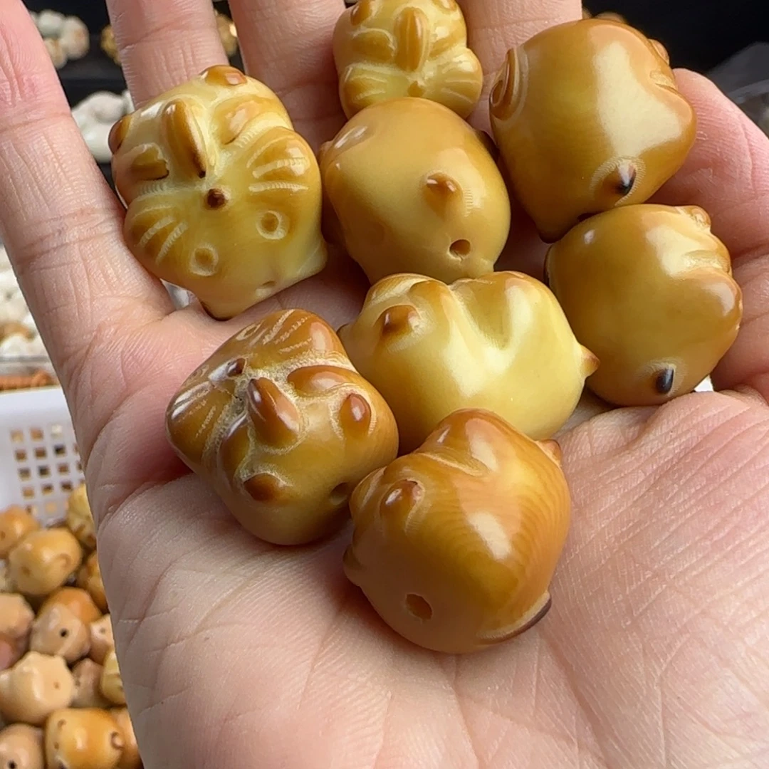 菩提根/象牙果手串微瑕牙果炭烤仓鼠10颗