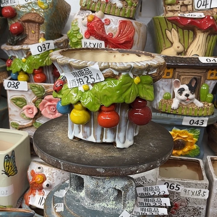 粗陶材质多肉花盆254