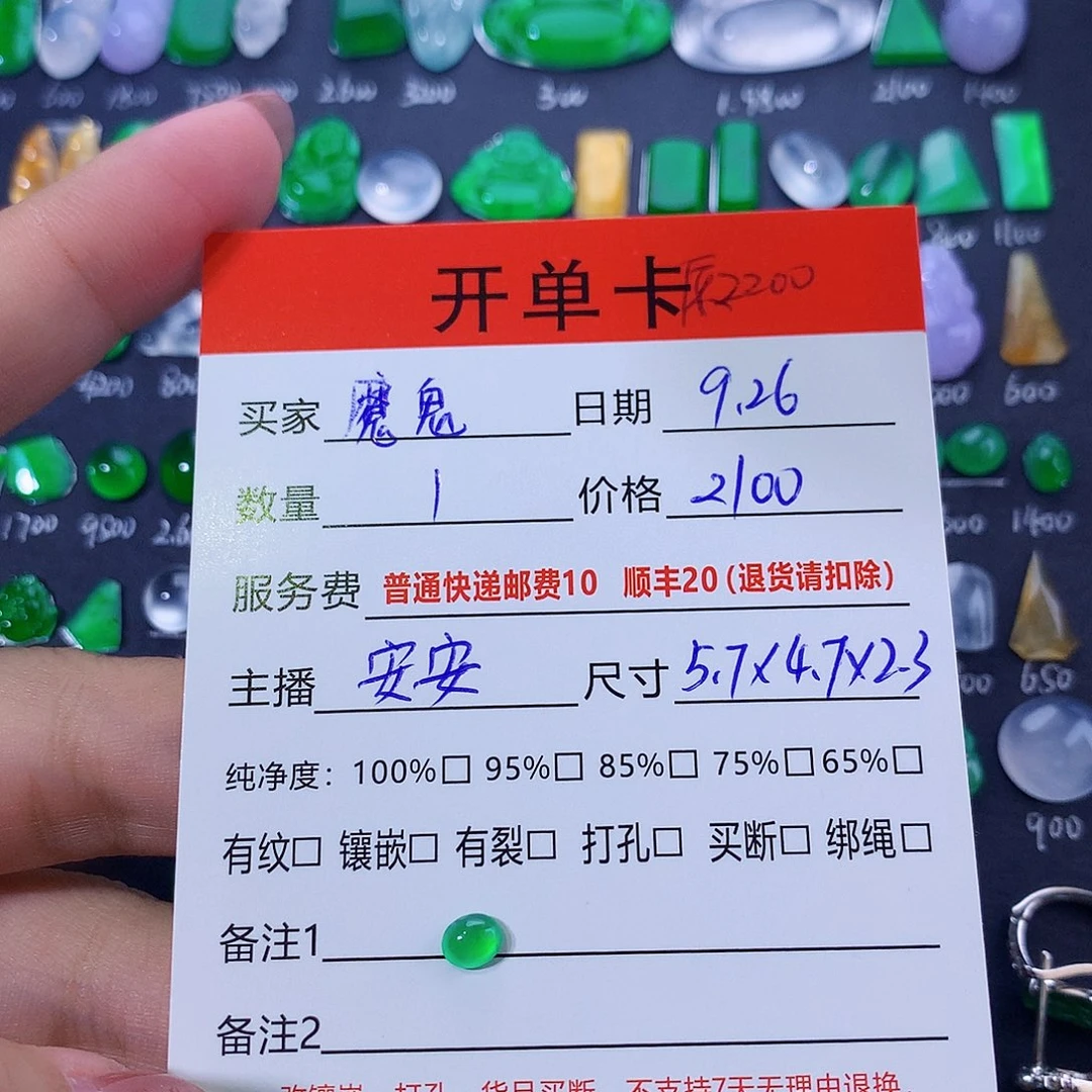 你***嘛翡翠未镶嵌颈饰纯天然翡翠a货