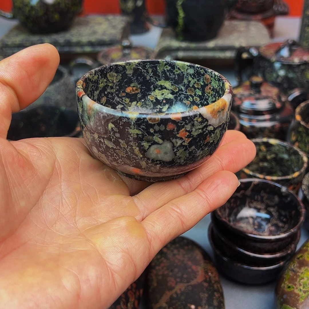 梅花玉鱼缸石茶周边微瑕不退不换