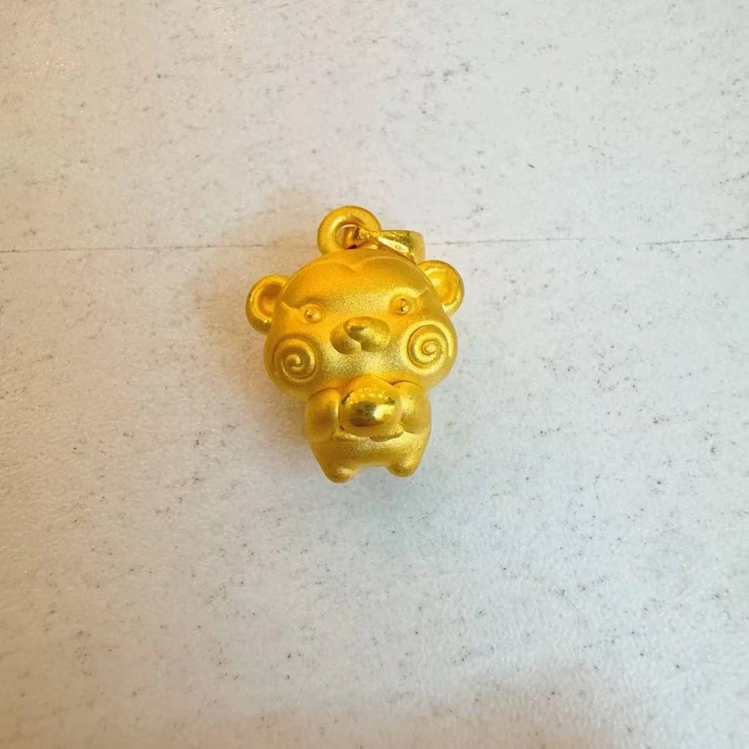 足金999抱桃猴配件（1.82）