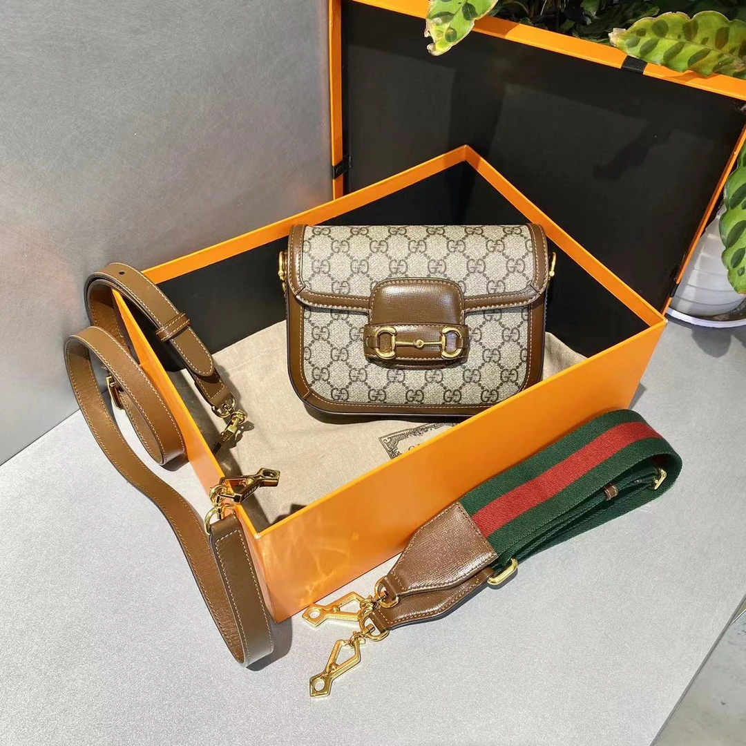 95新 GUCCI/古驰 古驰   1955马衔扣马鞍包 单肩斜挎包