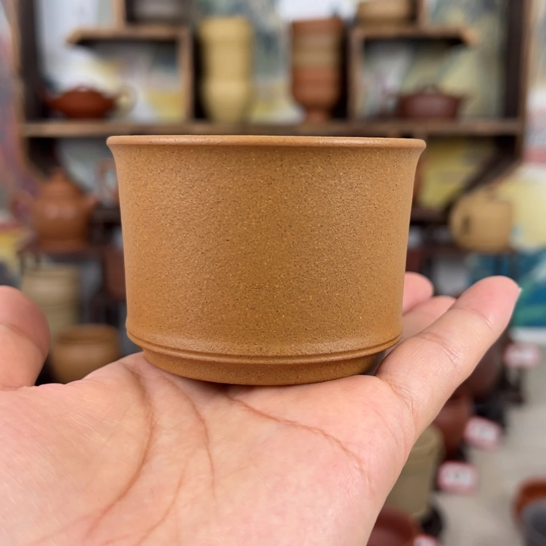 紫砂茶杯拙器甄选，纯原本矿。