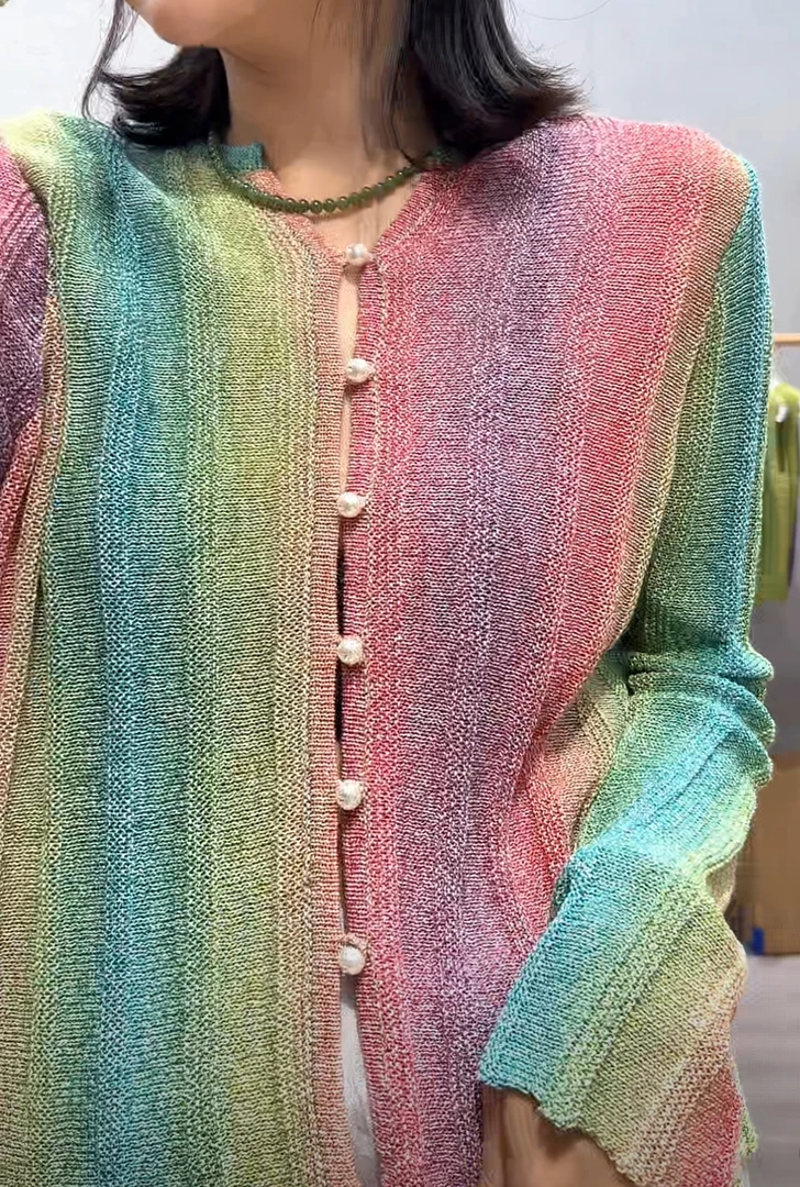 【南油高品】（111-132）进口和纸纱棉慵懒休闲款长袖短袖罩衫开衫