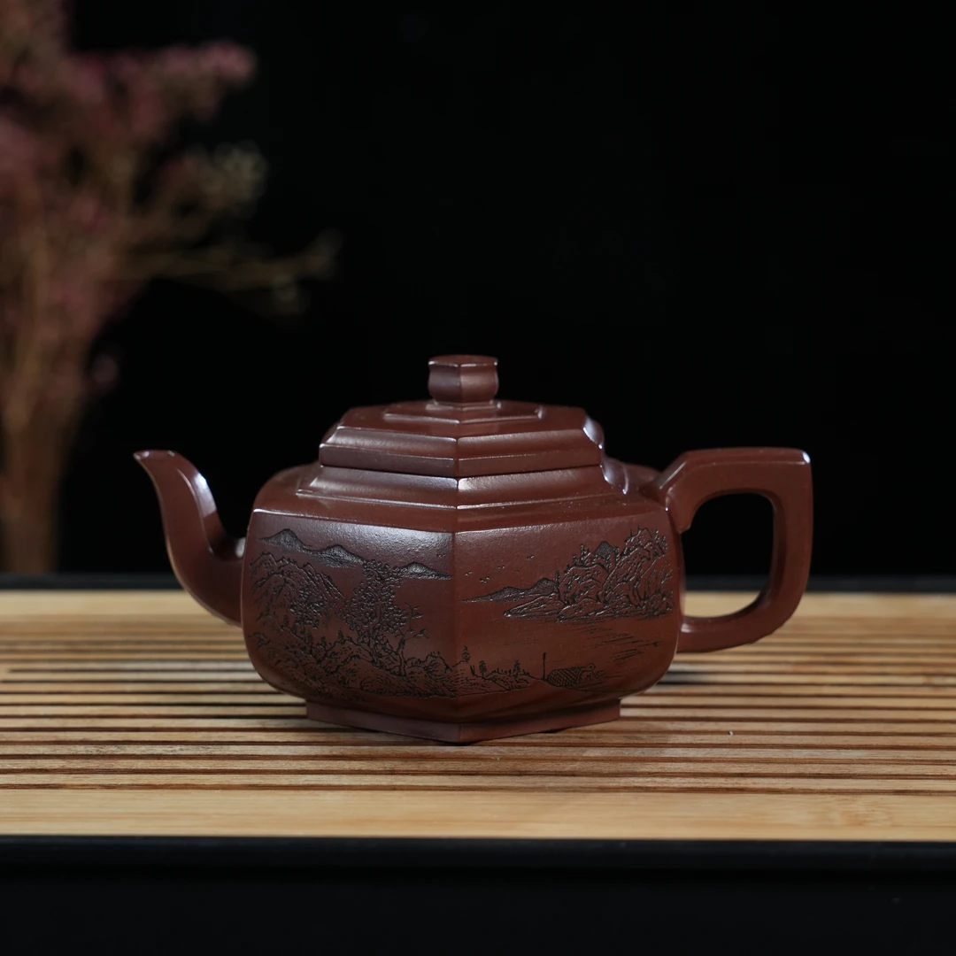 Z-YYF-20   杨瑶芬  宜兴手工紫砂   六方雪华