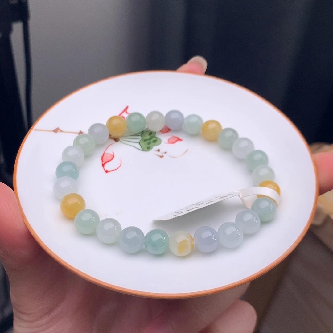 翡翠未镶嵌手链翡翠y2624 卡7.3