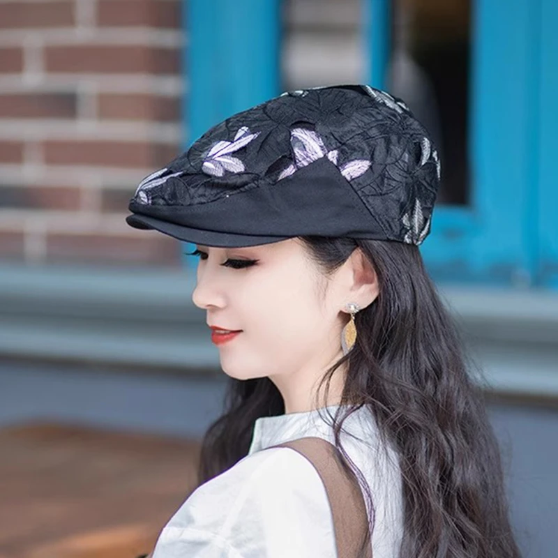 鸭舌帽女款夏季2025新款时尚太阳帽女士洋气时髦帽子遮阳贝雷帽女