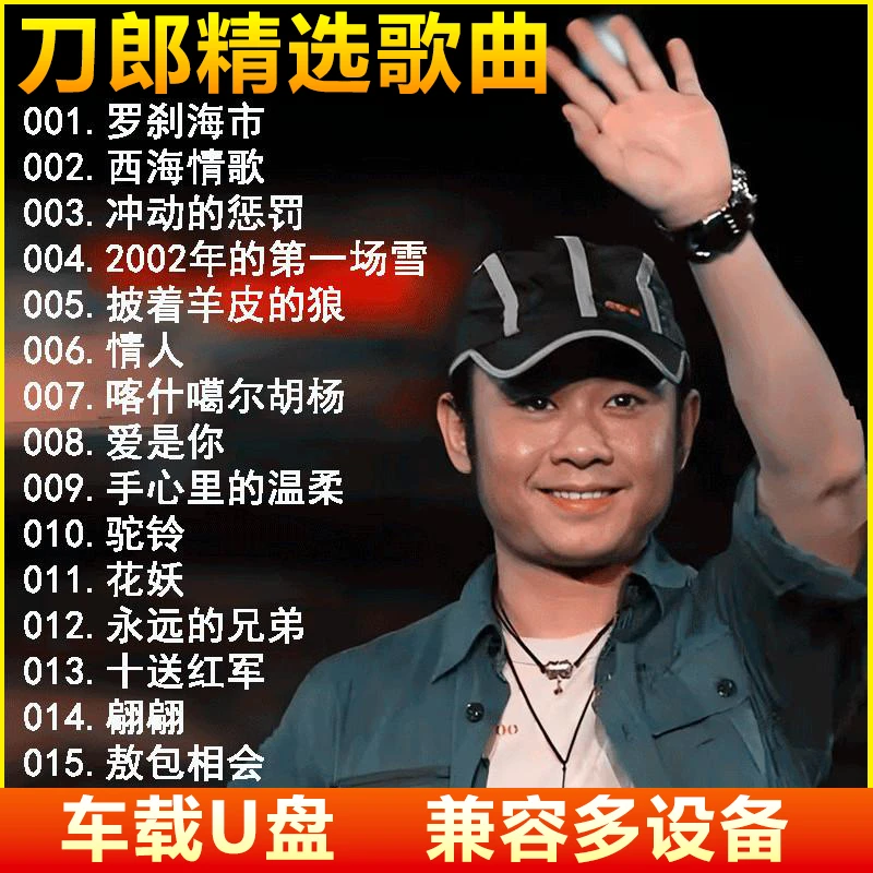 刀郎车载u盘新歌精选老歌无损高音质汽车载流行音MP3歌曲优盘
