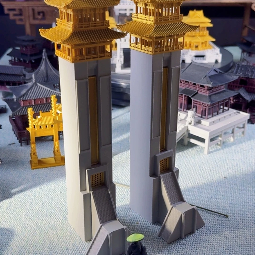 田***园万景楼的建筑风格